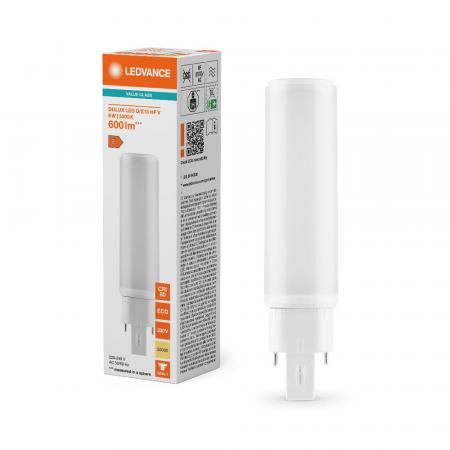 Ledvance DULUX D/E13 HF & AC LED Kompaktlampe 4Pin G24Q-1 6W wie 13W 3000K